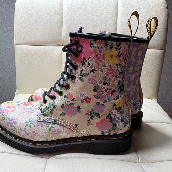 Dr. Martens Floral Ankle Boots - Multicolor - Picture 4 of 7